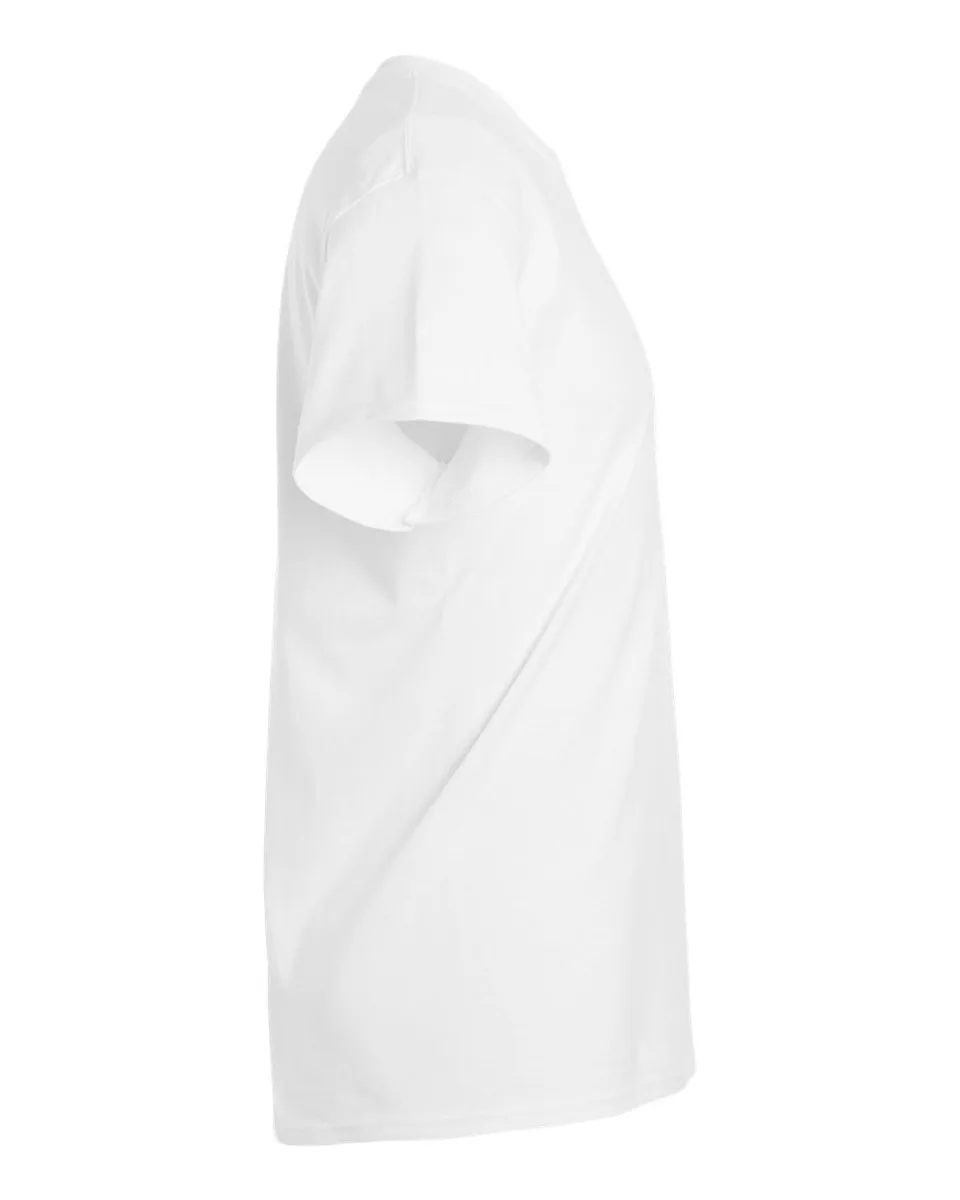 Gildan Unisex Ultra Cotton Tee in White, Right Sleeve