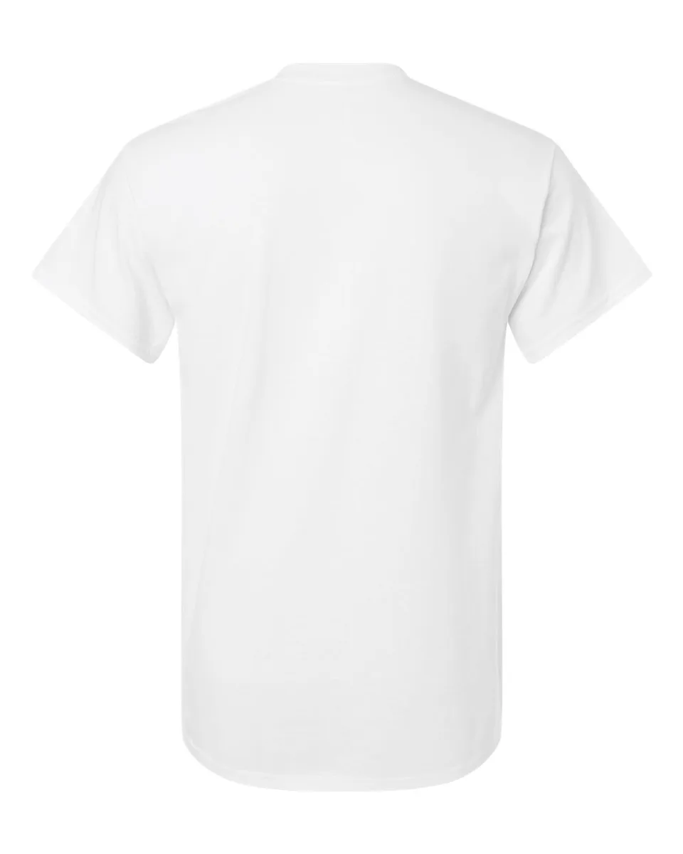 Gildan Unisex Ultra Cotton Tee in White, Back
